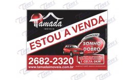 Criao e produo de placa para imobiliria