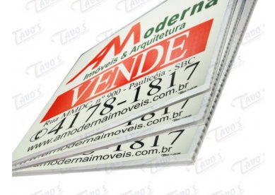 Placas imobilirias em Poliondas