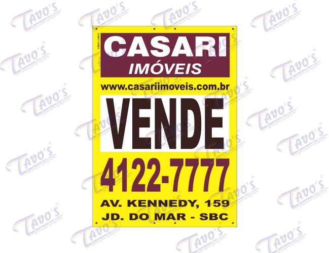 Placa Imobiliria 40 x 60 cm, Madeira, Personalizada, Aluga-se ou Vende-se em Eucatex ou Duratex.