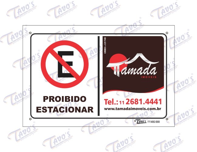 Placa Imobiliria 20 x 30 cm,Plstica,PS,PVC,Personalizada,Aluga-se ou Vende-se em PSAI (poliestireno alto impacto)