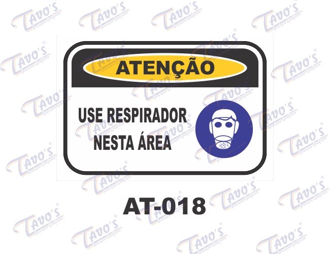 Placa Ateno - Use respirador