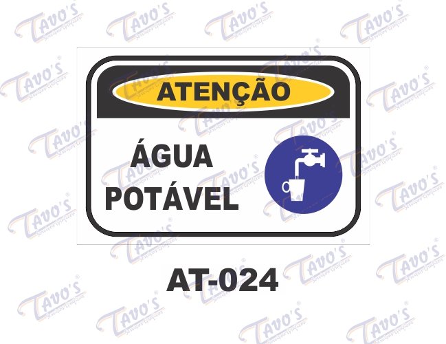 Placa Ateno - gua potvel