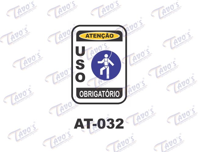 Placa Ateno - Uso Obrigatrio 2