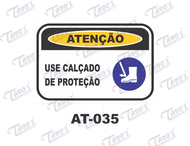 Placa Ateno - Use calado de proteo