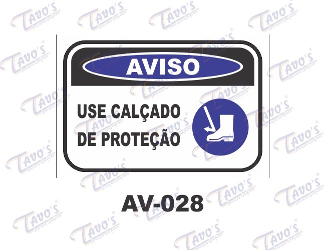 Placa Aviso - Use calado de proteo